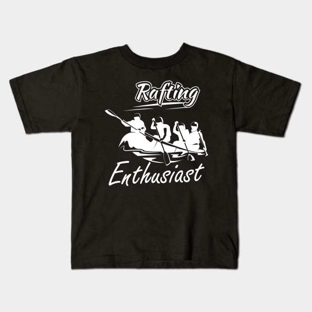 Rafting Enthusiast Kids T-Shirt by KC Happy Shop